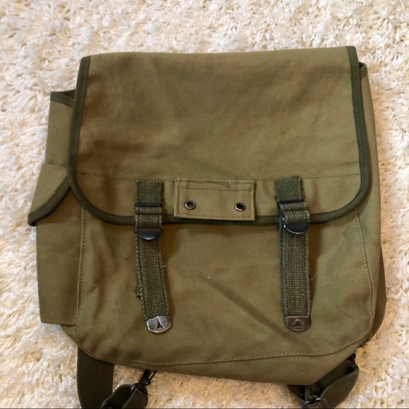 Vintage Military Canvas Backpack - Picture 8 of 8